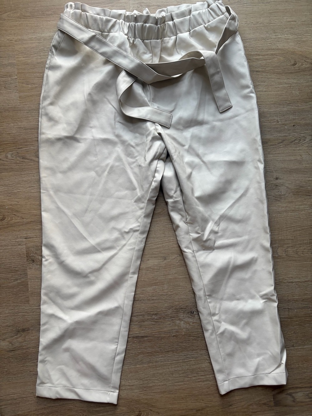 NWT Avec Les Filles Faux Leather Pants | Bone | XL | Nordstrom